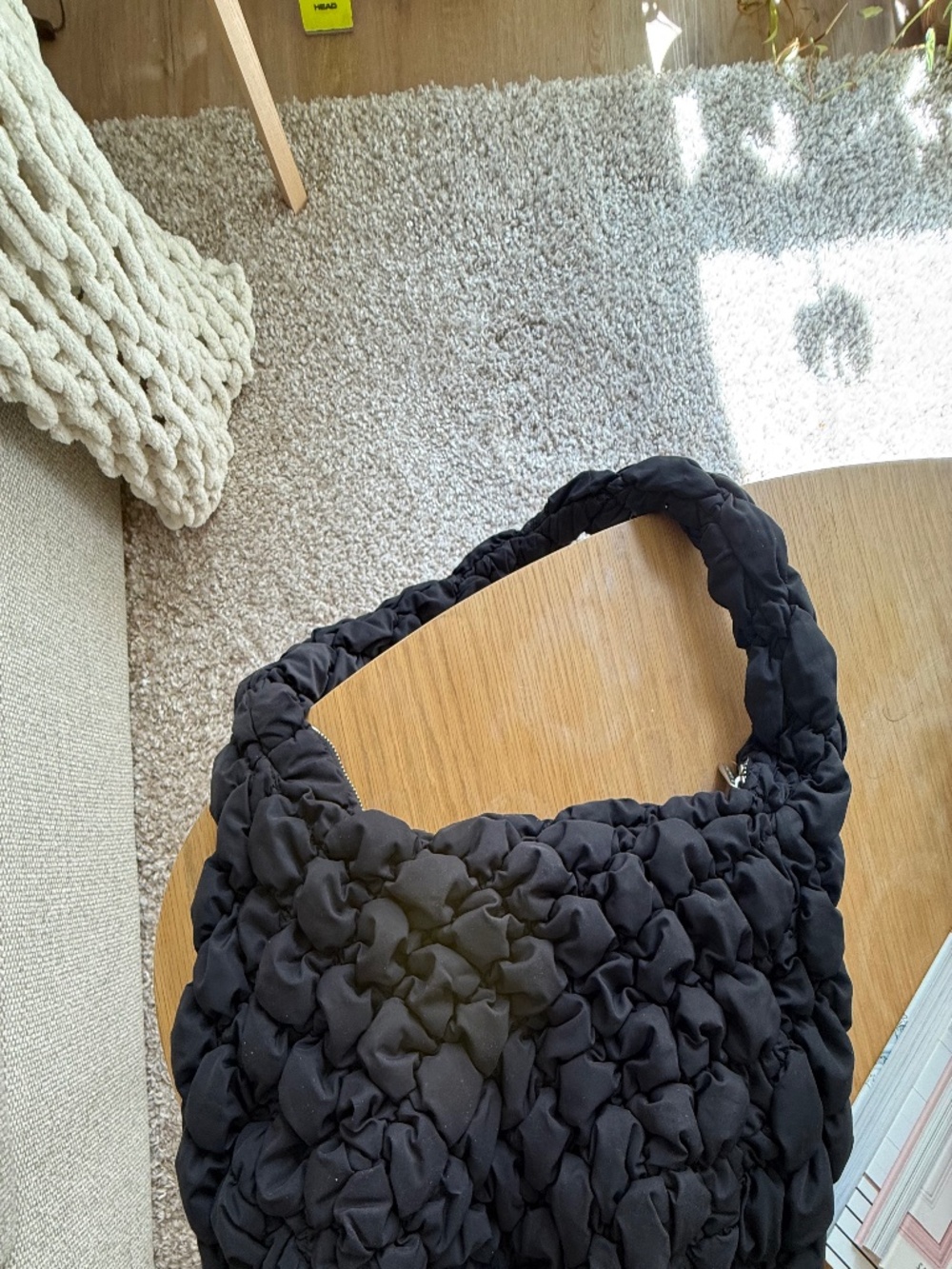 Babaton Black Poof Bag